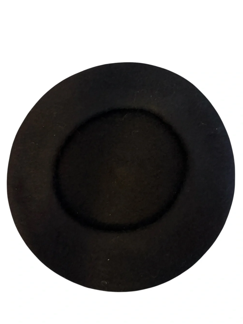 Classic Black Wool Blend Beret Hat 71% Wool Parisian Style